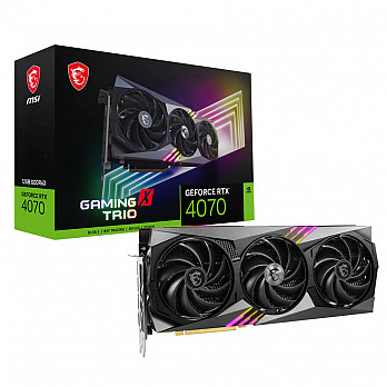 Placa de Vídeo MSI NVIDIA GeForce RTX 4070 Gaming X Trio, 12GB, GDDR6X, DLSS, Ray Tracing, 912-V513-064