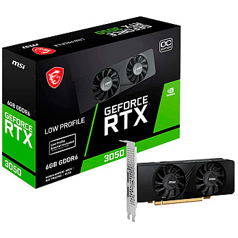Placa De Video MSI Geforce RTX 3050 Low Profile Oc 6gb - 96 Bits - 2 HDMI/1x Dp - 912-v812-023