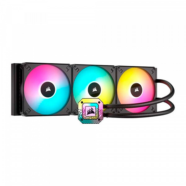 Water Cooler Corsair Icue H170i Elite Capellix XT, RGB 420MM, Preto, CW-9060071-WW