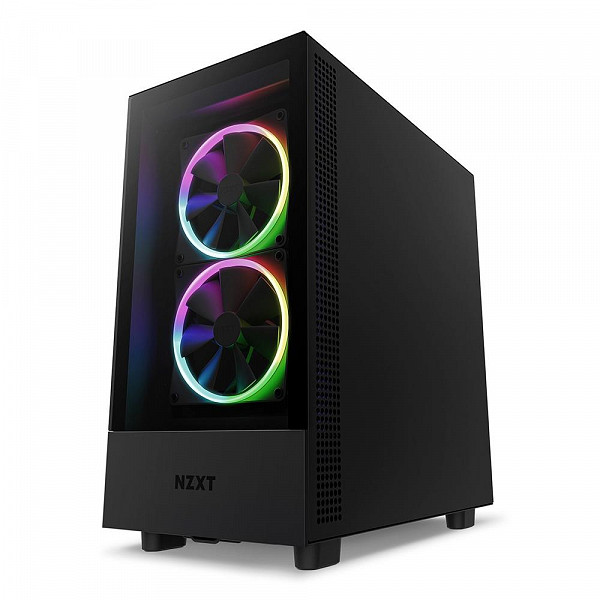Gabinete NZXT H5 Elite Compact, Mid Tower, RGB, ATX, Lateral e Frontal em Vidro Temperado, 3x Cooler Fan, Preto - CC-H51EB-01