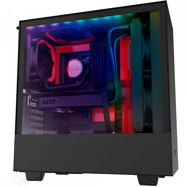 Gabinete Gamer NZXT H510i, Mid Tower, Com 2 Fans, Vidro Temperado, Red, S-Fonte, CA-H510I-BR