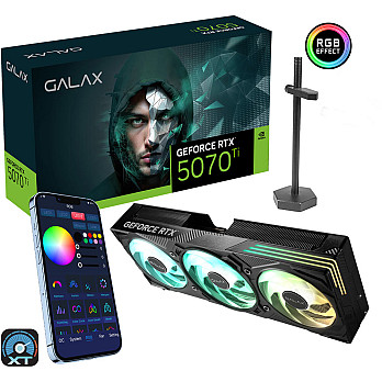 Placa de Video Galax GeForce 5070 Ti EX Gamer 1-Click OC, 16GB, GDDR7, 256-bit, 57IZN6MDBUEX