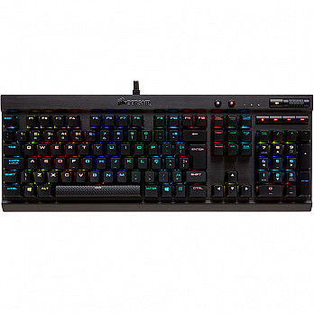Teclado Gamer Corsair Mecanico Switch Cherry MX Red, RGB, ABNT2 - K70 LUX