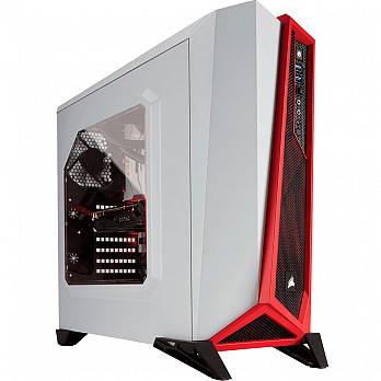 Gabinete Corsair Spec Alpha Edition Branco e Vermelho sem Fonte CC-9011083-WW