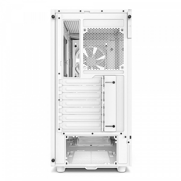Gabinete NZXT H5 Elite Edition, Mid Tower, RGB, ATX, Lateral e Frontal em Vidro Temperado, 3x Cooler Fan, Branco - CC-H51EW-01