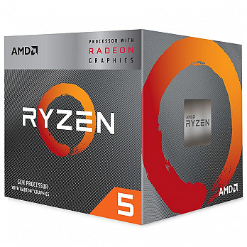 Processador AMD Ryzen 5 3400G, Cache 4MB, 3.7GHz (4.2GHz Max Turbo), AM4 - YD3400C5FHBOX