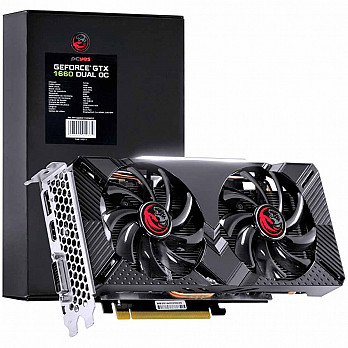 Placa de Video Nvidia Geforce Gtx 1660 Dual Oc Gddr5 6Gb 192 Bits Dual Fan - Pp1660Oc19206G5