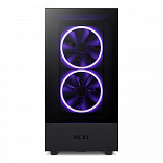 Gabinete NZXT H5 Elite Compact, Mid Tower, RGB, ATX, Lateral e Frontal em Vidro Temperado, 3x Cooler Fan, Preto - CC-H51EB-01