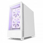 Gabinete NZXT H5 Elite Edition, Mid Tower, RGB, ATX, Lateral e Frontal em Vidro Temperado, 3x Cooler Fan, Branco - CC-H51EW-01