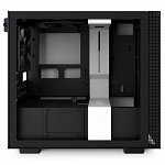 Gabinete Gamer NZXT H210, Mini Tower, com FAN, Lateral em Vidro, Branco/Preto - CA-H210B-W1