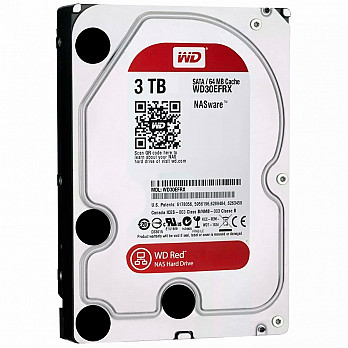 HD WD SATA 3,5´ RED NAS 3TB 5400RPM 64MB Cache SATA 6.0Gb-s - WD30EFRX